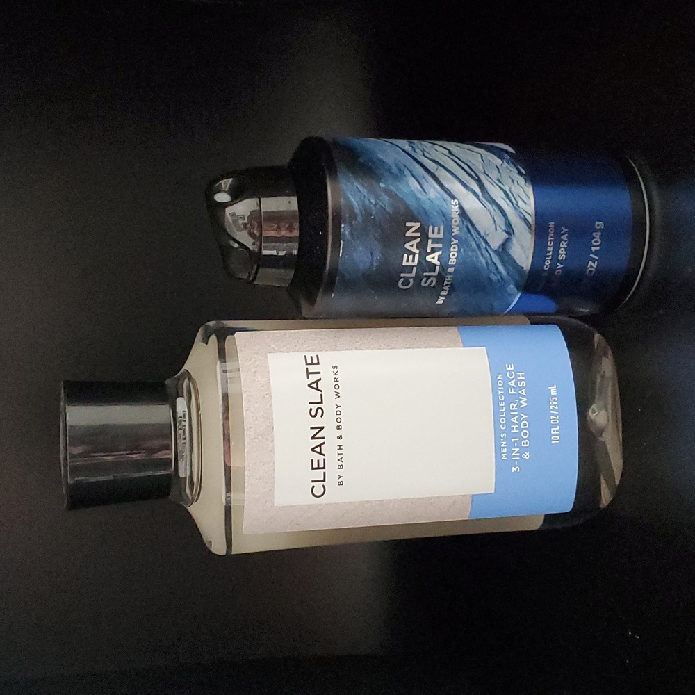 2pc Bath & Body Works Clean Slate 3-in-1 Wash & Body Spray